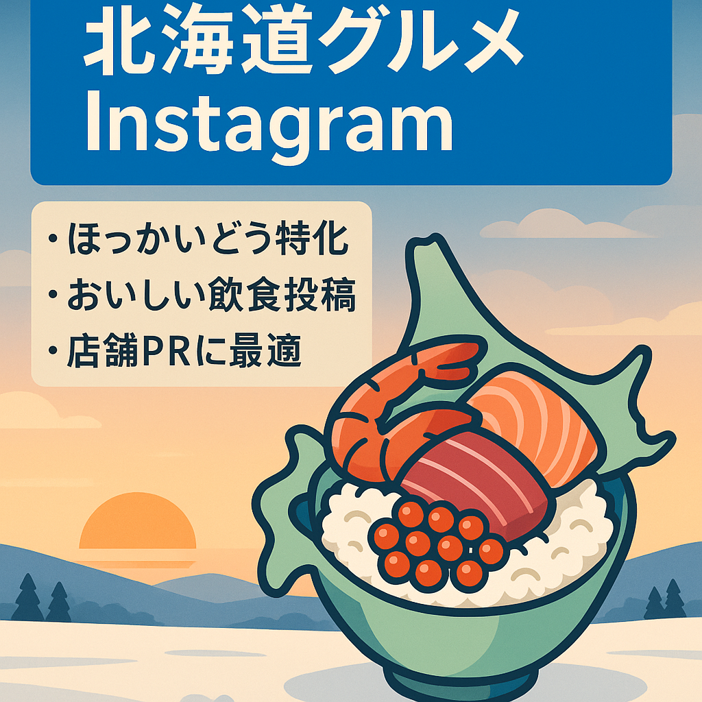 【instagramフォロワー1.8万人】北海道特化型飲食系アカウント