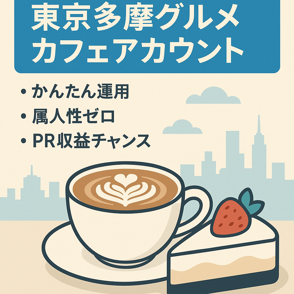 【半年でフォロワー8000人!!右肩上がり】東京多摩地域グルメカフェアカウント