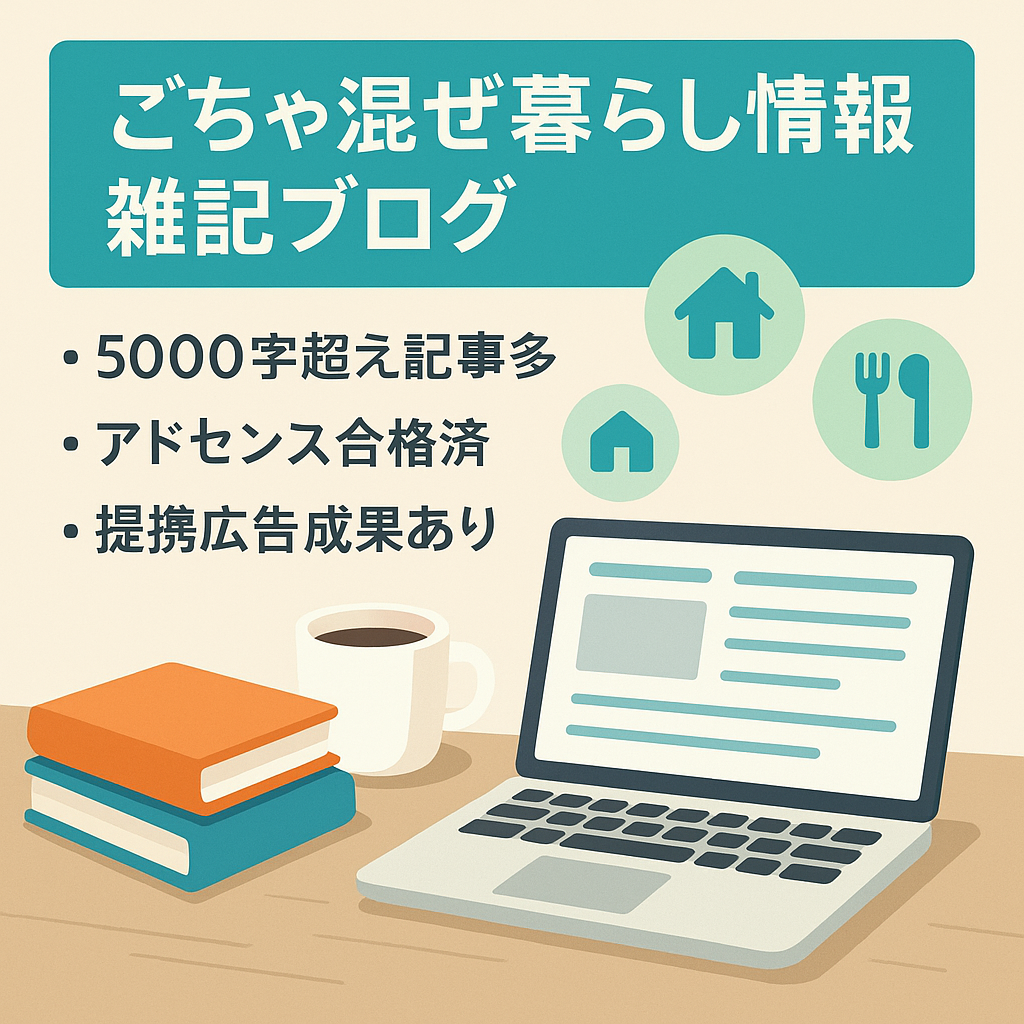 日常・暮らしの役に立つ情報を発信しているごちゃ混ぜ的なブログ