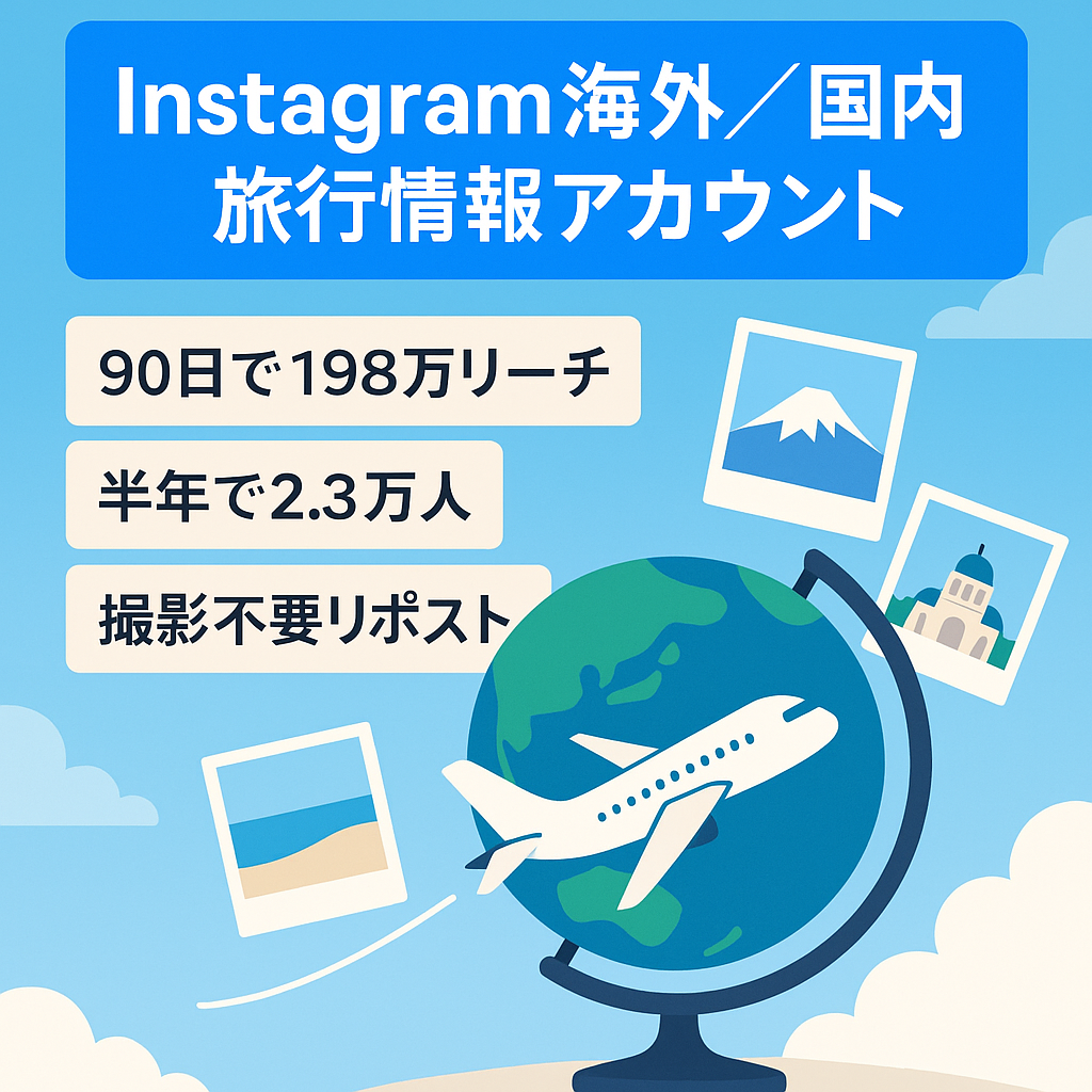 【Instagram 2.3万人】非属人的海外・国内旅行情報発信メディア