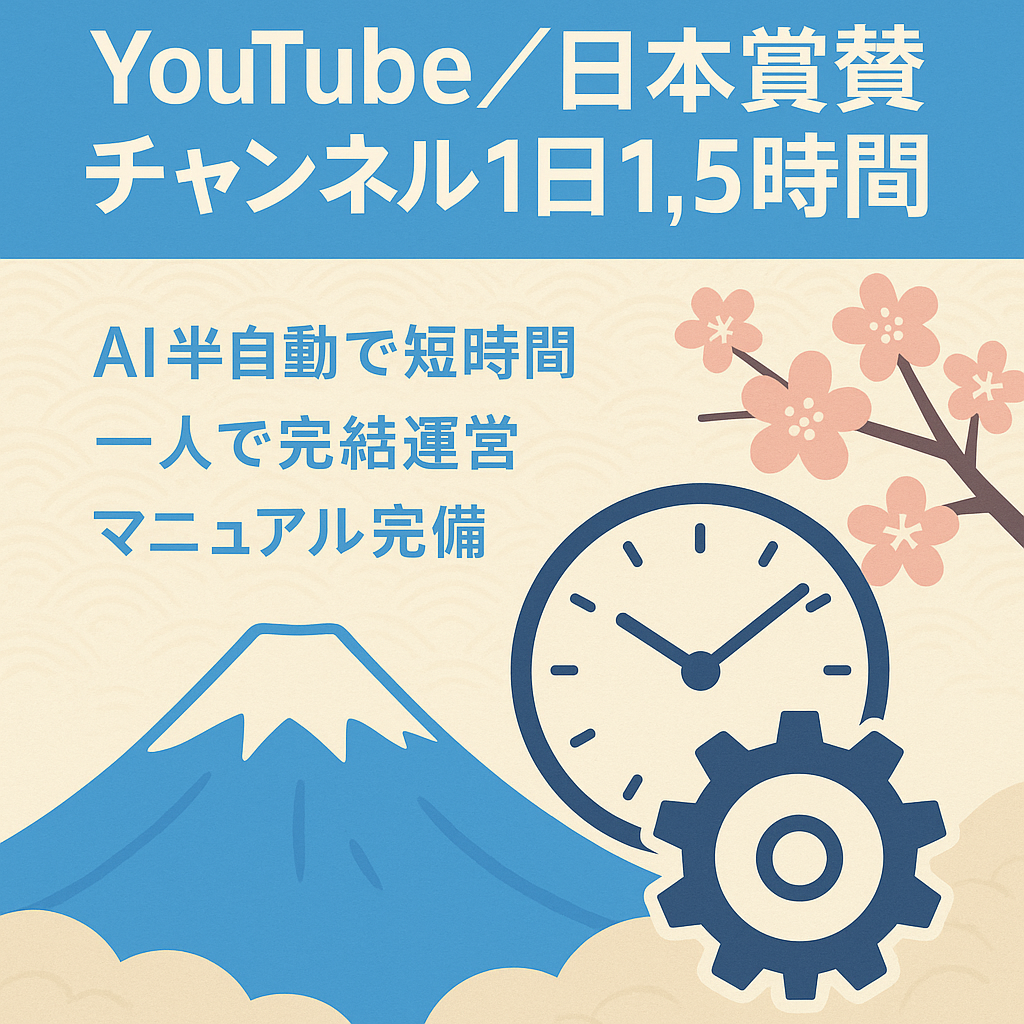 【1日1.5時間】10月→21万、11月→21万の日本賞賛系チャンネル
