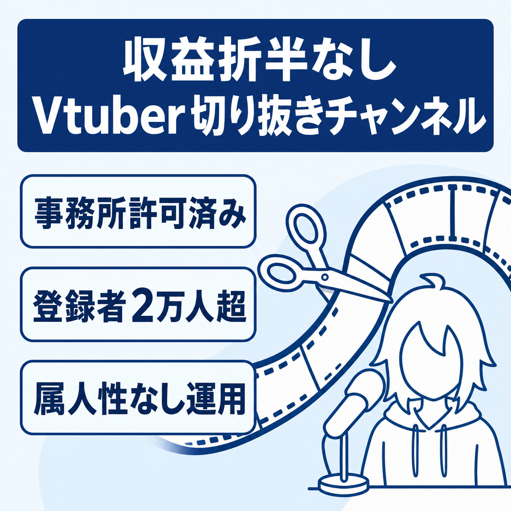 【収益折半なし】大手Vtuberの切り抜きチャンネル【属人性なし】