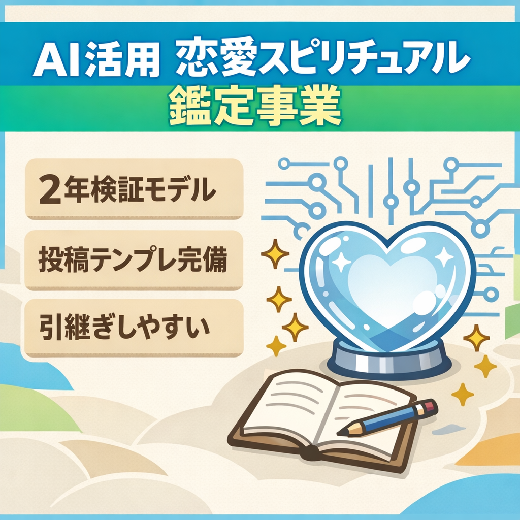 【3月15日まで最終】【D2C型恋愛・スピリチュアル領域】AI活用パーソナルサービス事業｜拡張可能