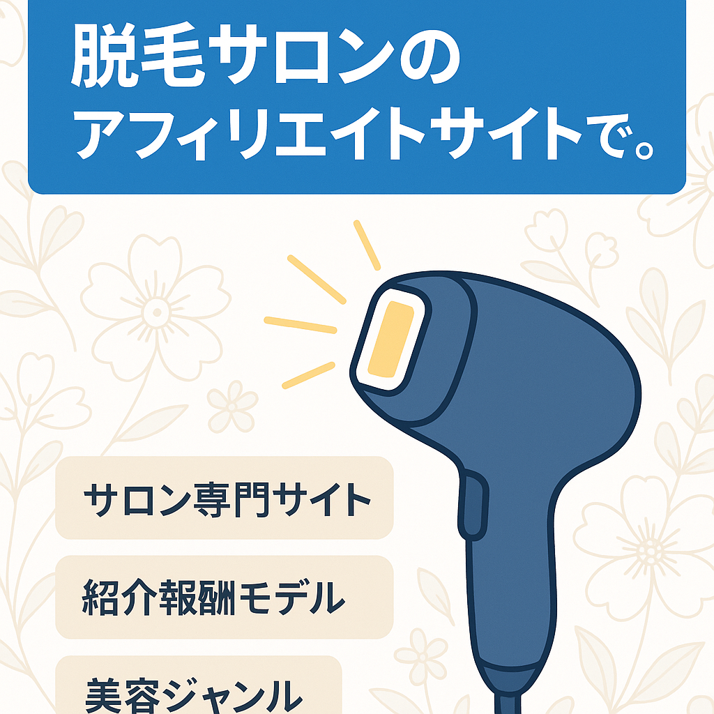 【最終値下げ】脱毛サロンのアフィリエイトサイトです。