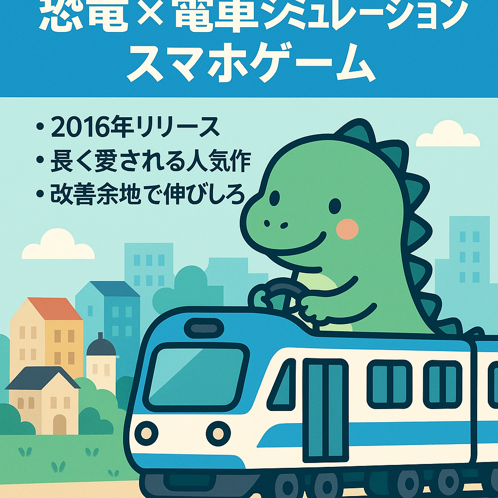 【運営委託可・運営歴4年半】恐竜×電車シミュレーションのスマホゲーム