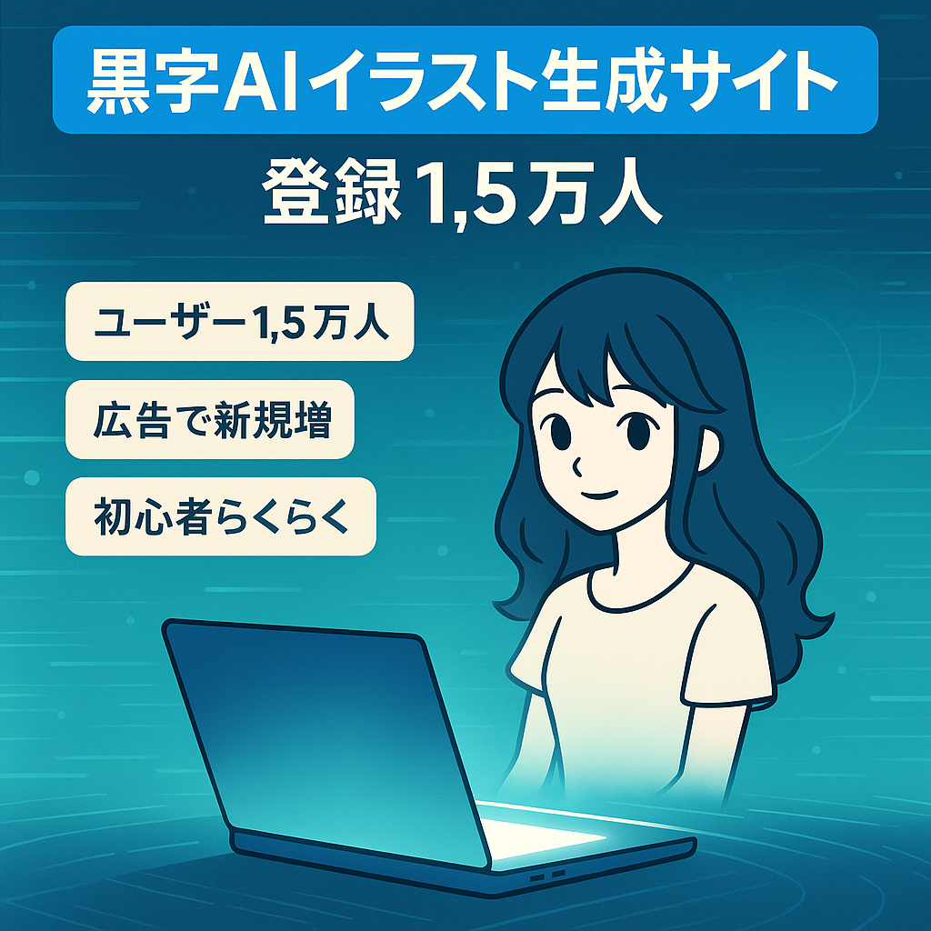 【約15万円/月の黒字経営】誰でも二次元イラストが生成できるAI画像生成サイト