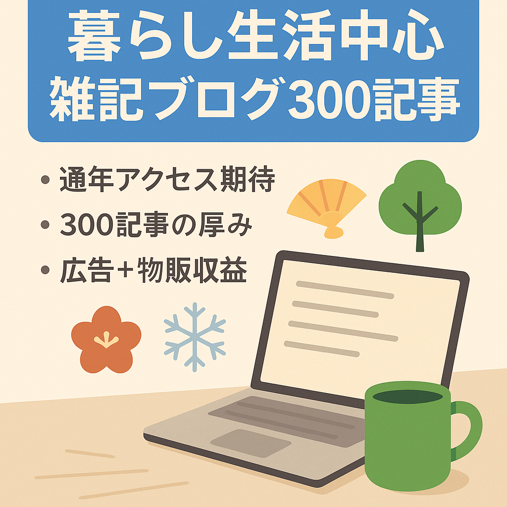 【ごちゃまぜ雑記ブログ】300記事以上/暮らし生活などのお役立ち記事メイン