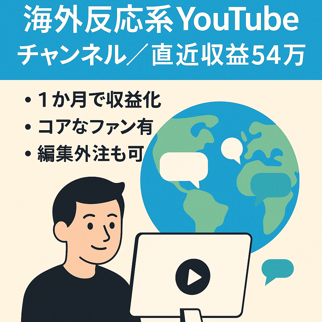 【直近収益54万円】1ヶ月で収益化達成  初心者でも運営可能な状態のYoutubeの海外反応系チャンネル