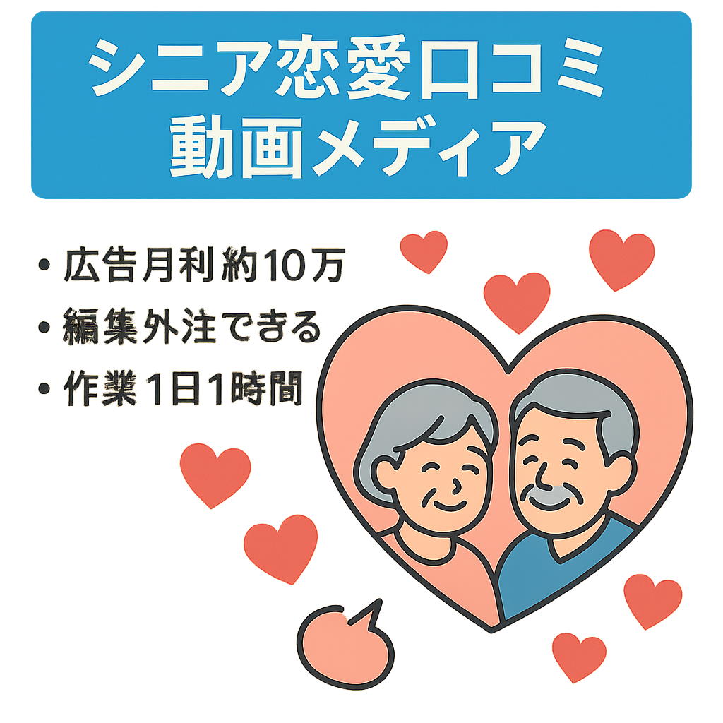 シニアの口コミ（恋愛）　広告収入約10万円　シナリオプロンプトと動画編集外注込み