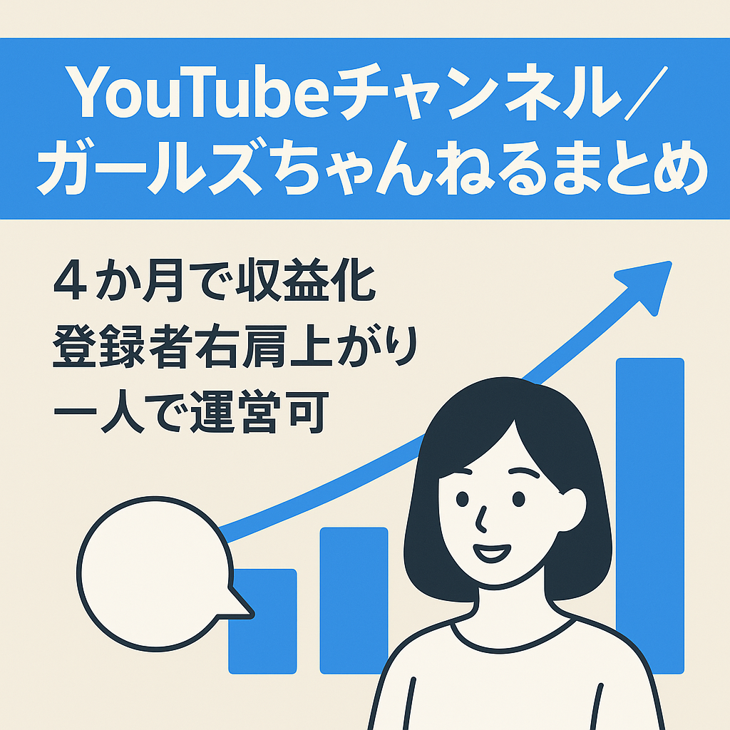 【収益化済み！未収益期間無く運営できます！】ガールズちゃんねるまとめチャンネル【属人性なし】