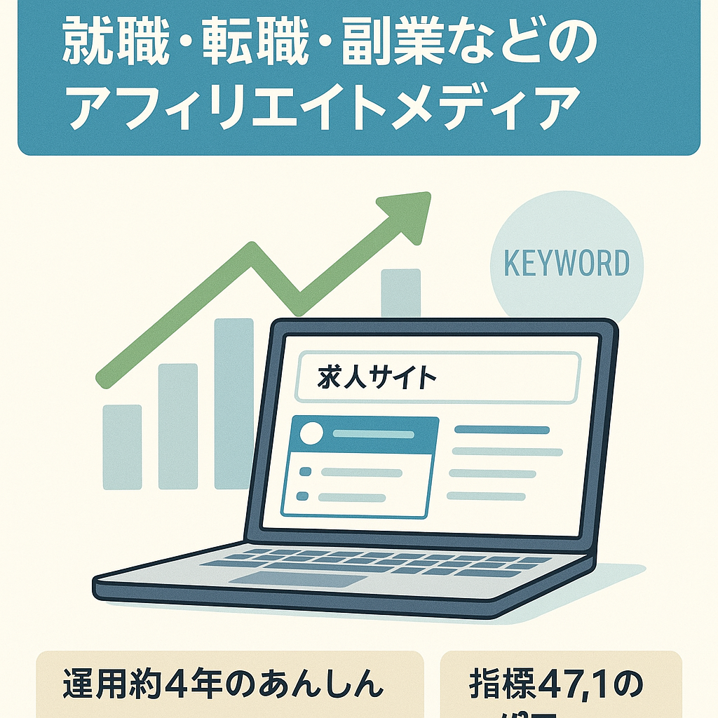 【上位表示複数】就職・転職・副業などのアフィリエイトメディア