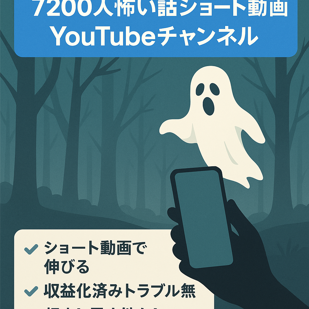 【チャンネル登録者数7200人】怖い話系ショート動画YouTubeチャンネル