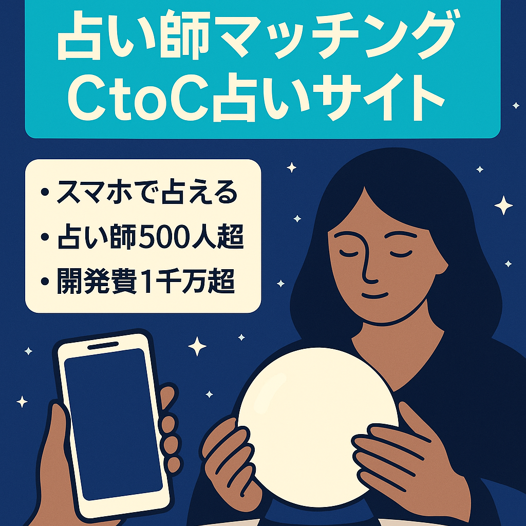 占い師と占いしたい方のマッチングサービです!　サブディレにメディアもあります。