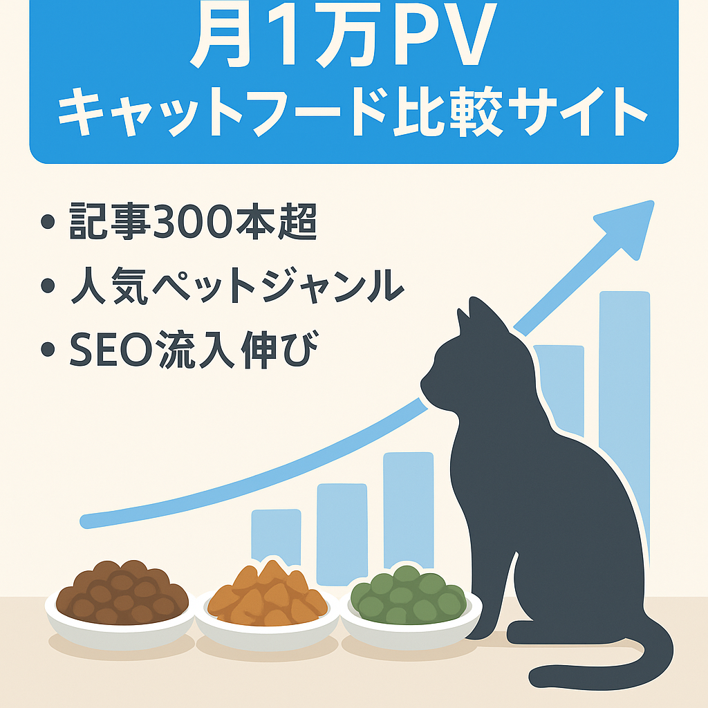 【運営6年】月1万PV以上！140種類以上のキャットフードの比較サイト