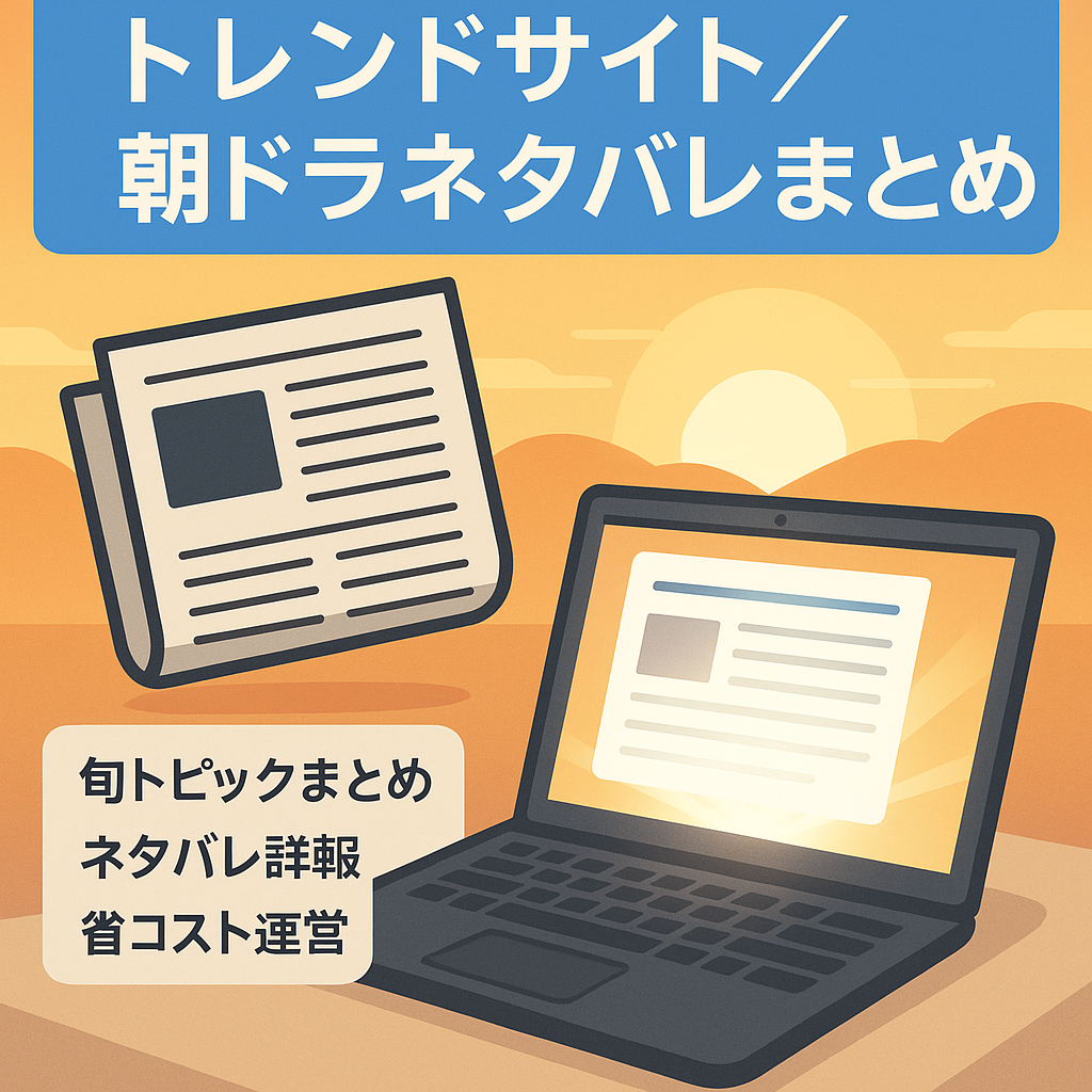 トレンドサイト＋朝ドラネタバレまとめサイト