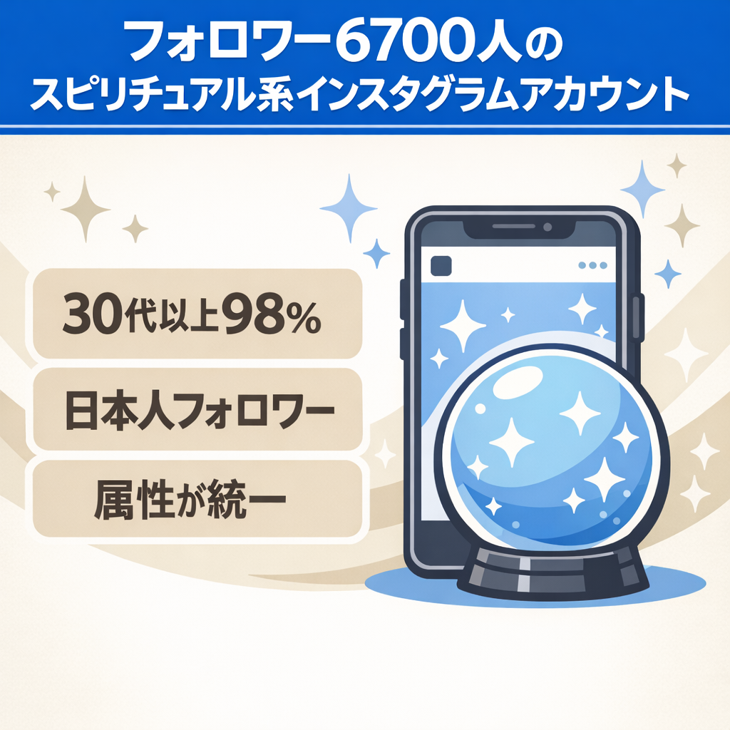 【フォロワー6,700人】スピリチュアル系Instagramアカウント