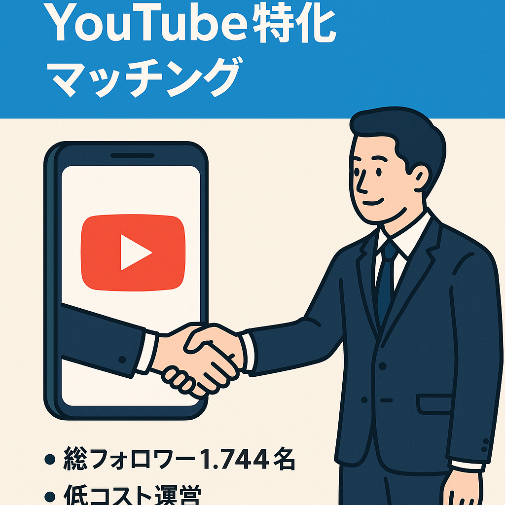 LINE375名登録　YouTube専門のビジネスマッチングサイト