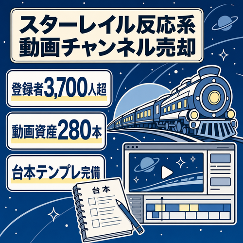 【登録者3,700人超】運用サポート付！台本・編集テンプレ完備のスターレイル反応系（転生歓迎）