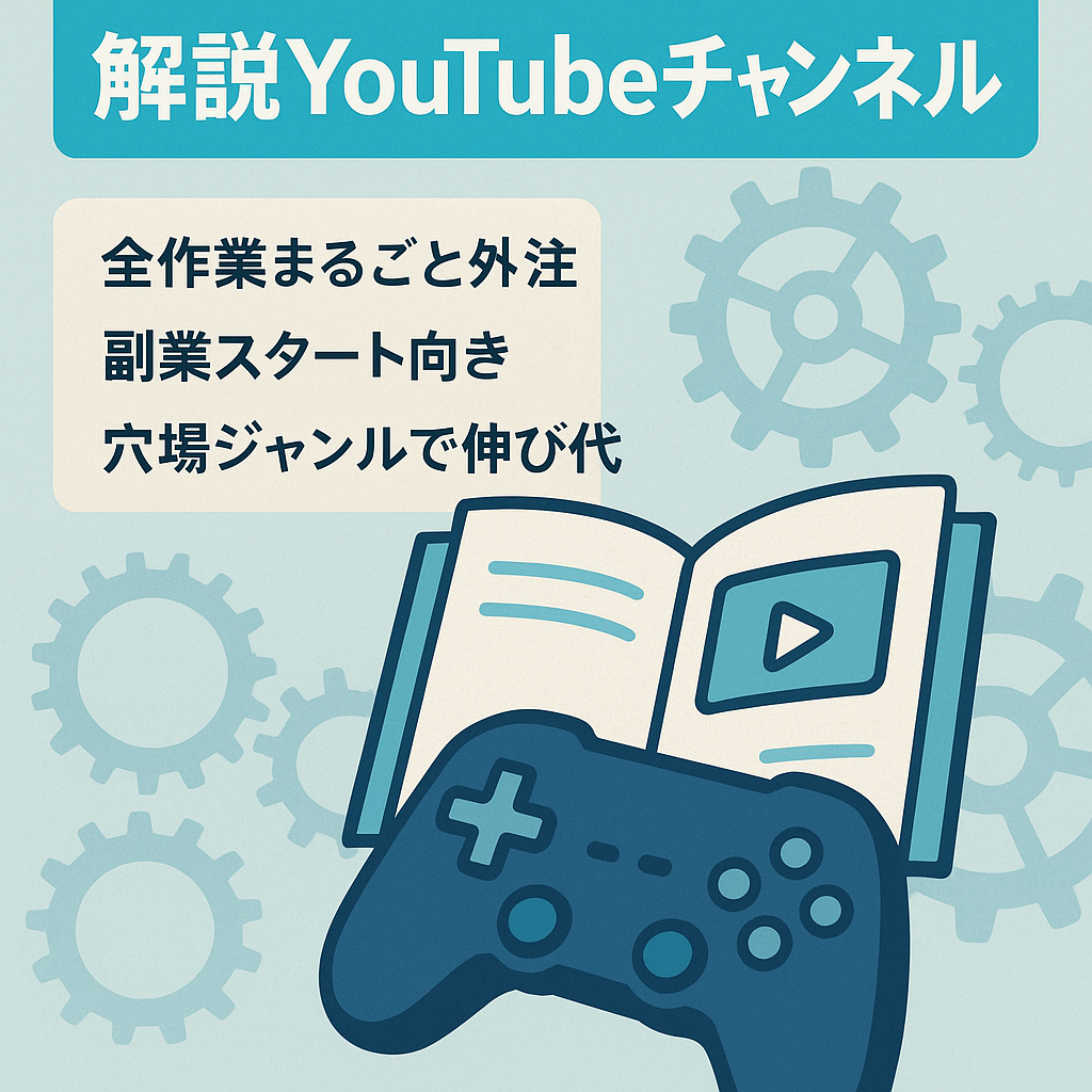【チャンネル登録1,990名】人気ゲームの解説系YouTubeチャンネル【フル外注可】