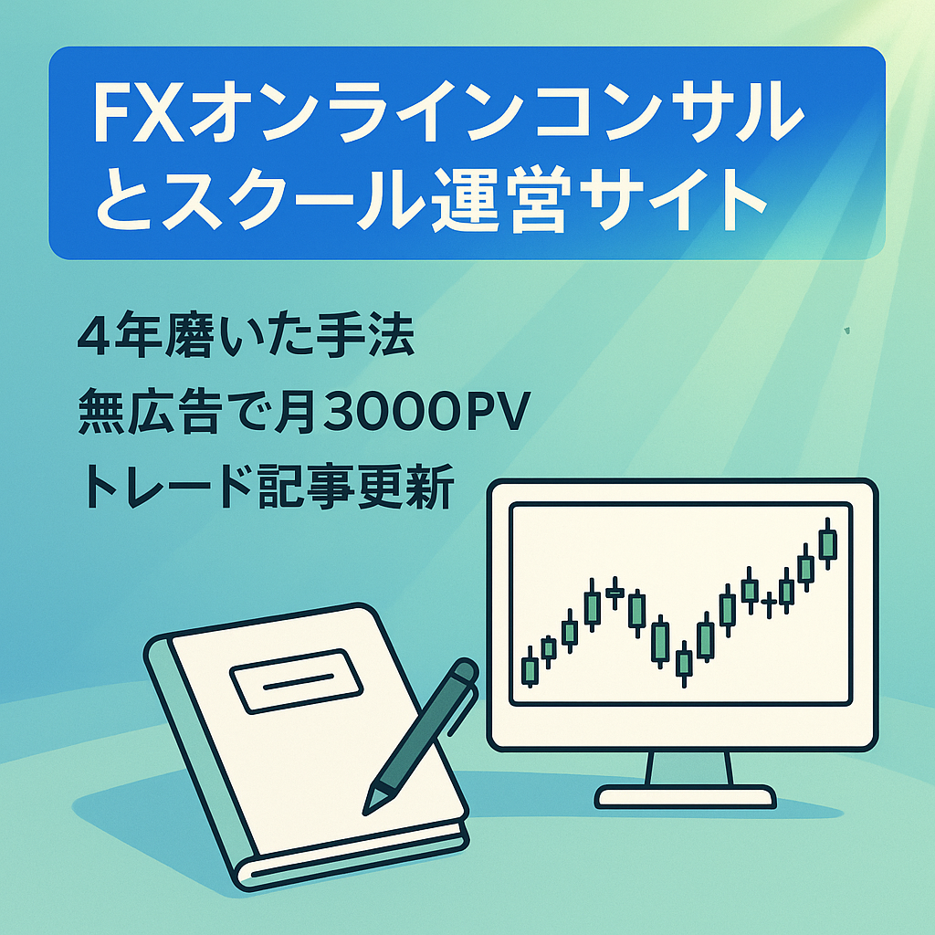 FXオンラインコンサルとスクール運営サイト