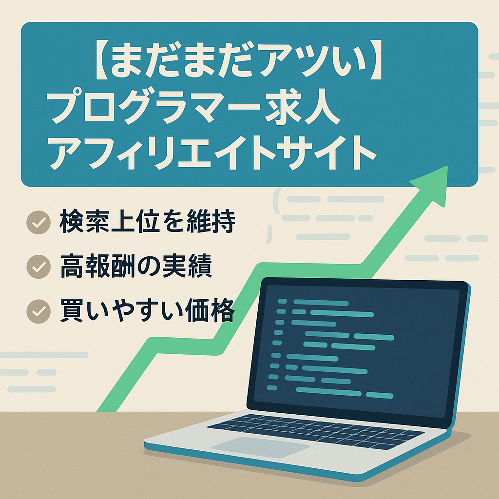 【まだまだアツい】プログラマー求人のアフィリエイトサイト