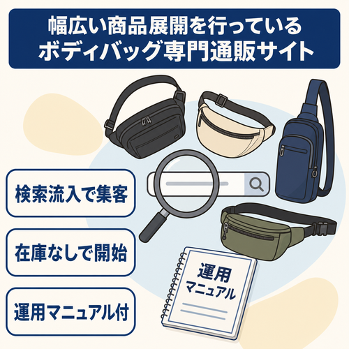 幅広い商品展開を行っているボディバッグ専門通販サイト