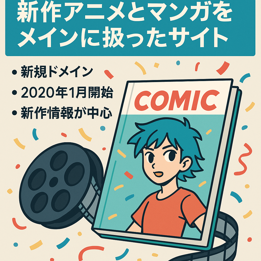 新作アニメとマンガをメインに扱ったサイト