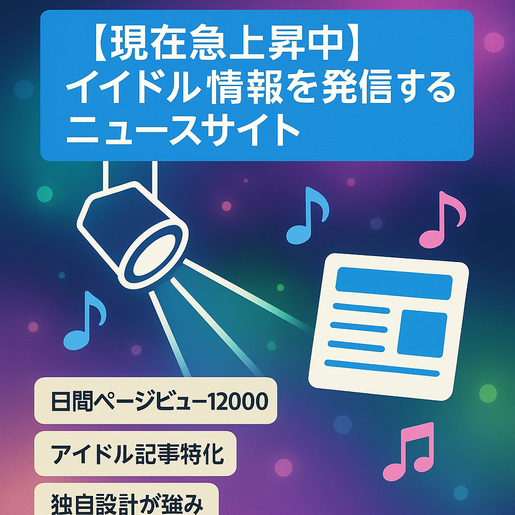 【現在急上昇中】アイドルに関する情報を発信するニュースサイト