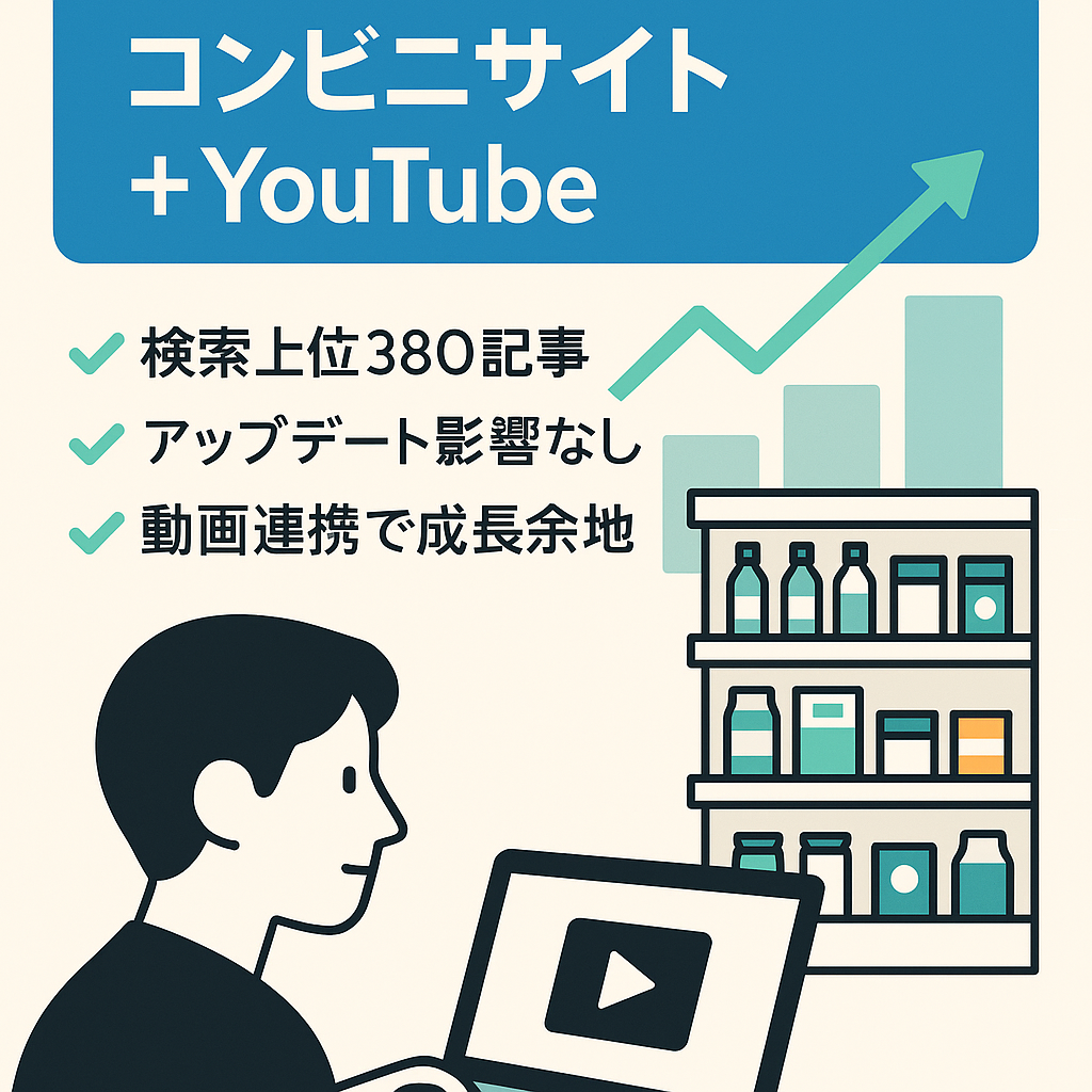 月間28万PVのコンビニ情報発信サイト＋YouTubeチャンネル