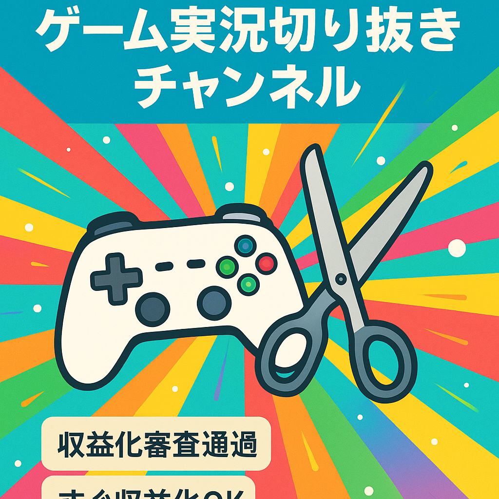 【YouTube登録者数1000人以上】ゲーム実況切り抜きチャンネル