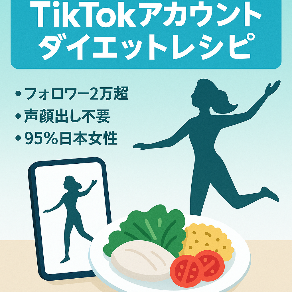 【TikTok】フォロワー2万人超え ダイエットレシピのアカウントです