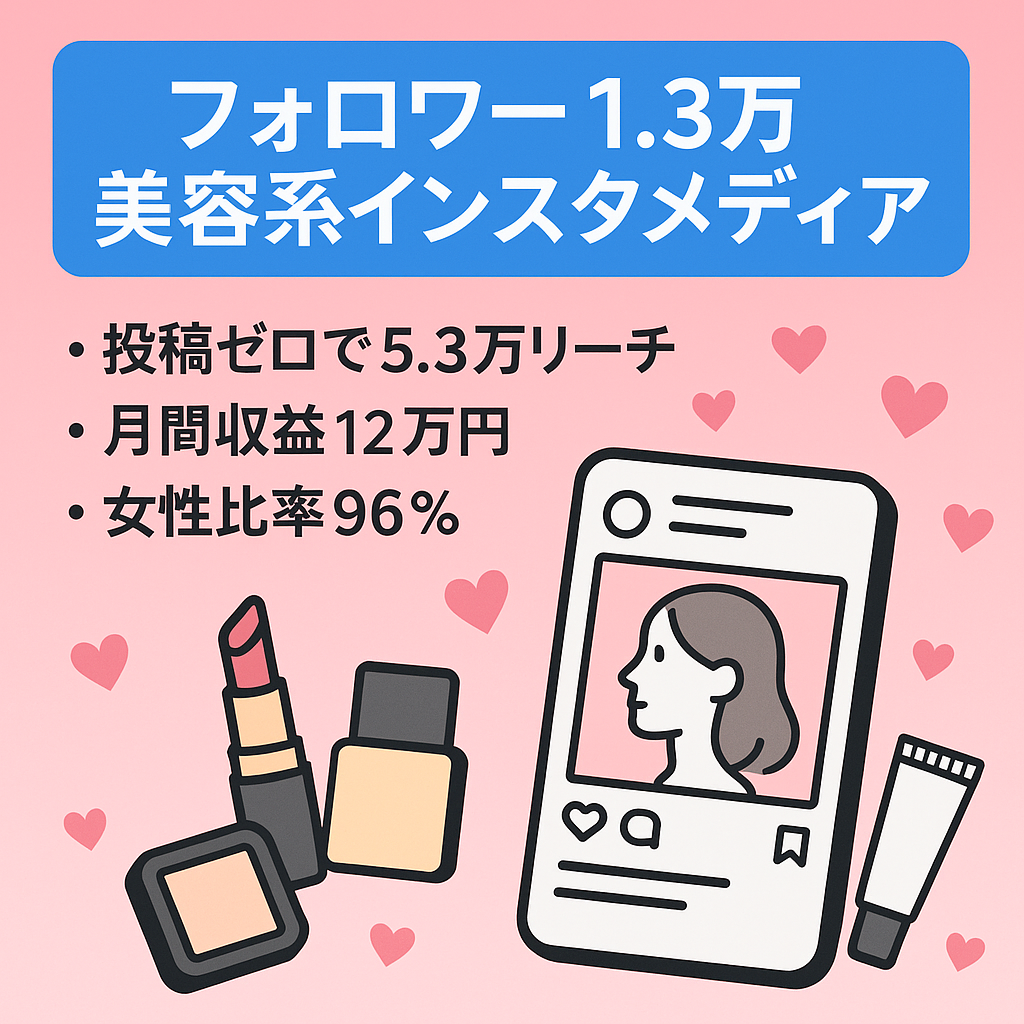 【フォロワー12,900人超え】美容系instagramリポストメディア