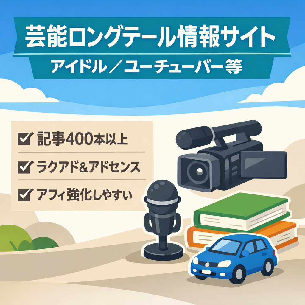 ロングテール芸能情報サイト! アイドル、ユーチューバー、雑学、歴史、自動車！
