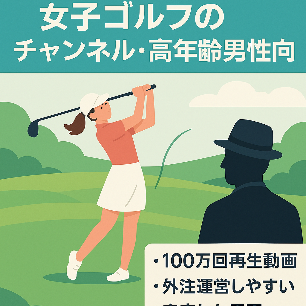 【YouTube】女子ゴルフのチャンネル・高年齢男性向け