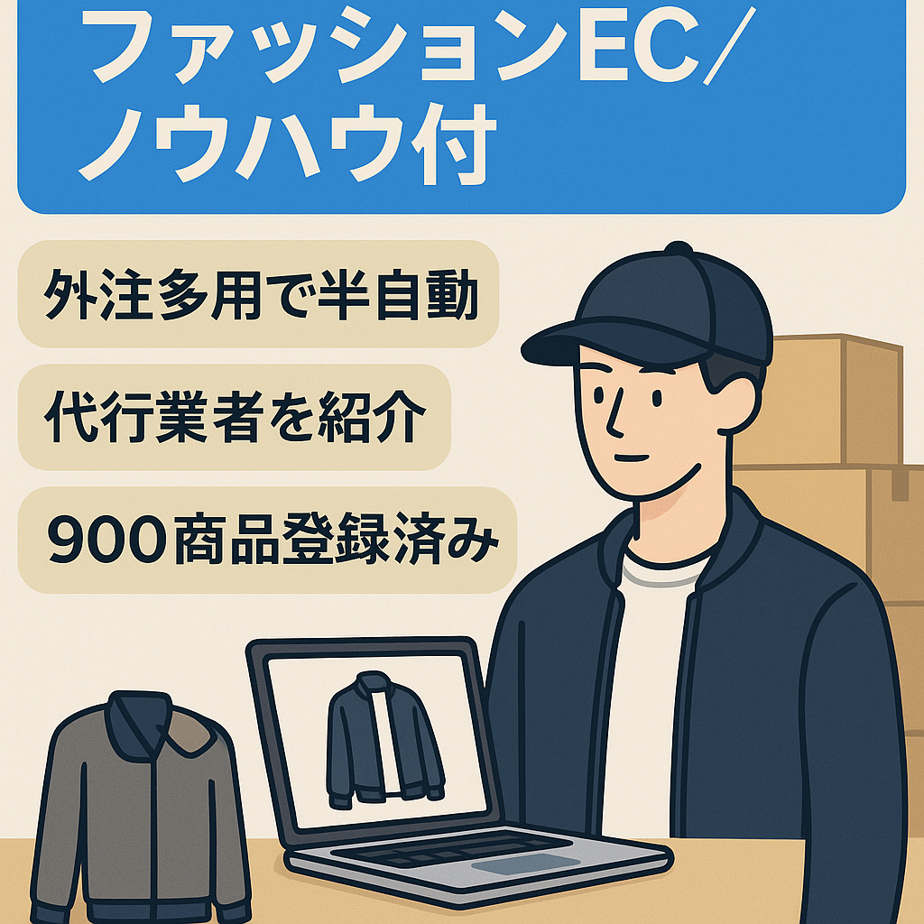 【過去月商21万・ノウハウ提供有】無在庫メンズアパレル 韓国ファッションEC【在庫不要・1人運営可】