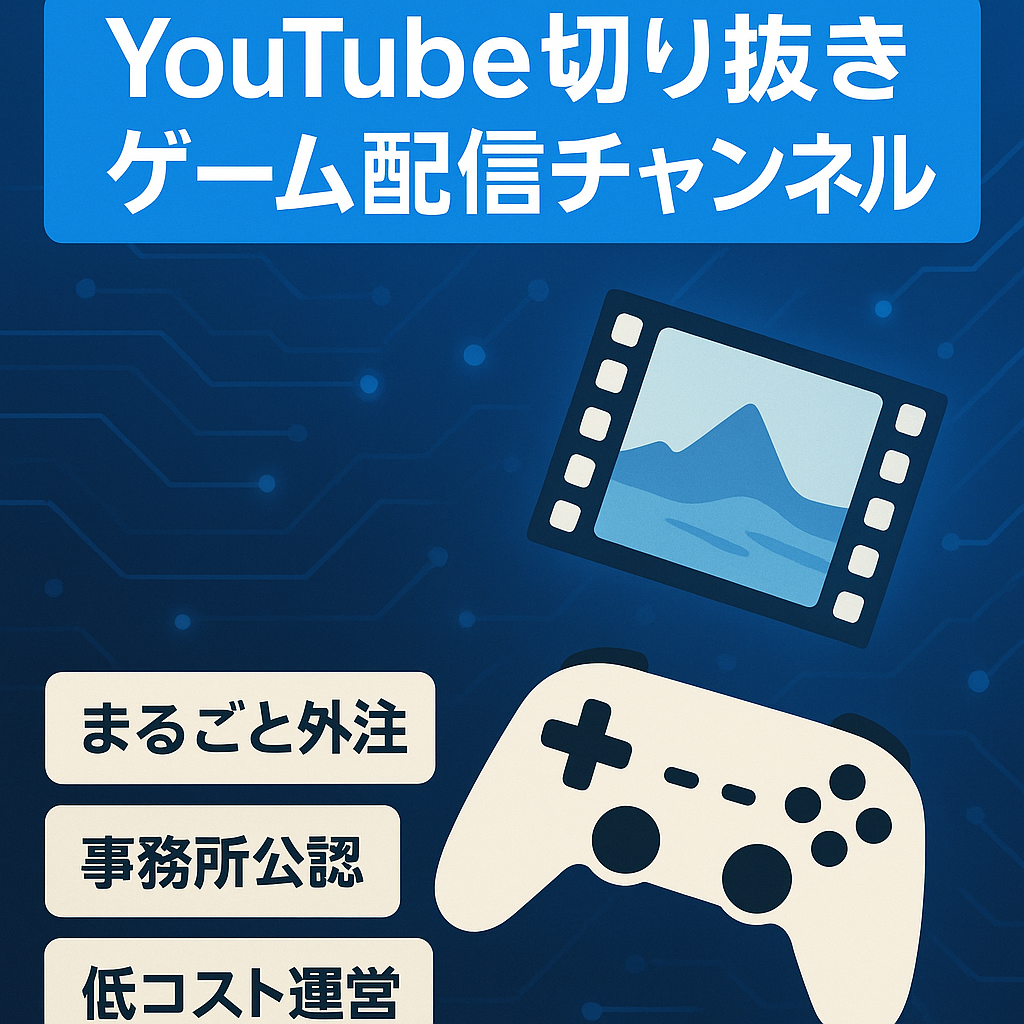 【完全外注】ゲーム配信YouTube切り抜きチャンネル【外注しやすい・経費も少ない◎】
