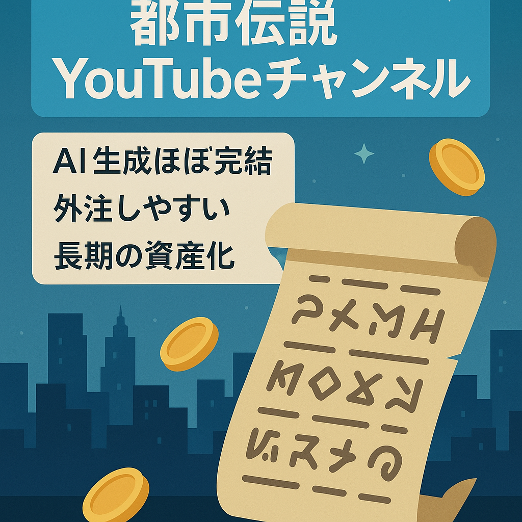 【最高売上38万円越え】年配層に押されている都市伝説YouTube