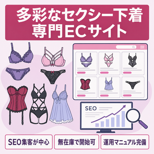 多彩なラインナップを揃えたセクシーな下着専門ECサイト