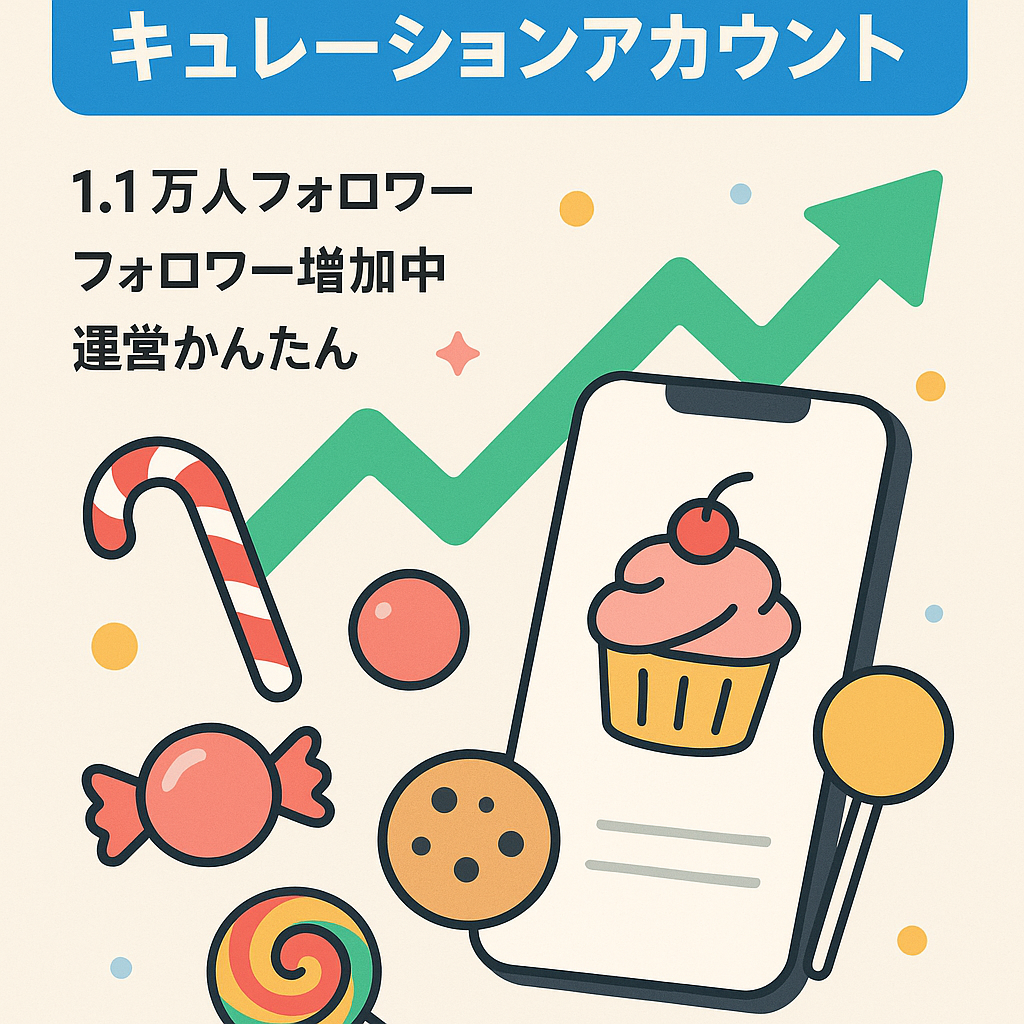【Instagram / 1.1万人超フォロワーのお菓子に特化したキュレーションアカウント】