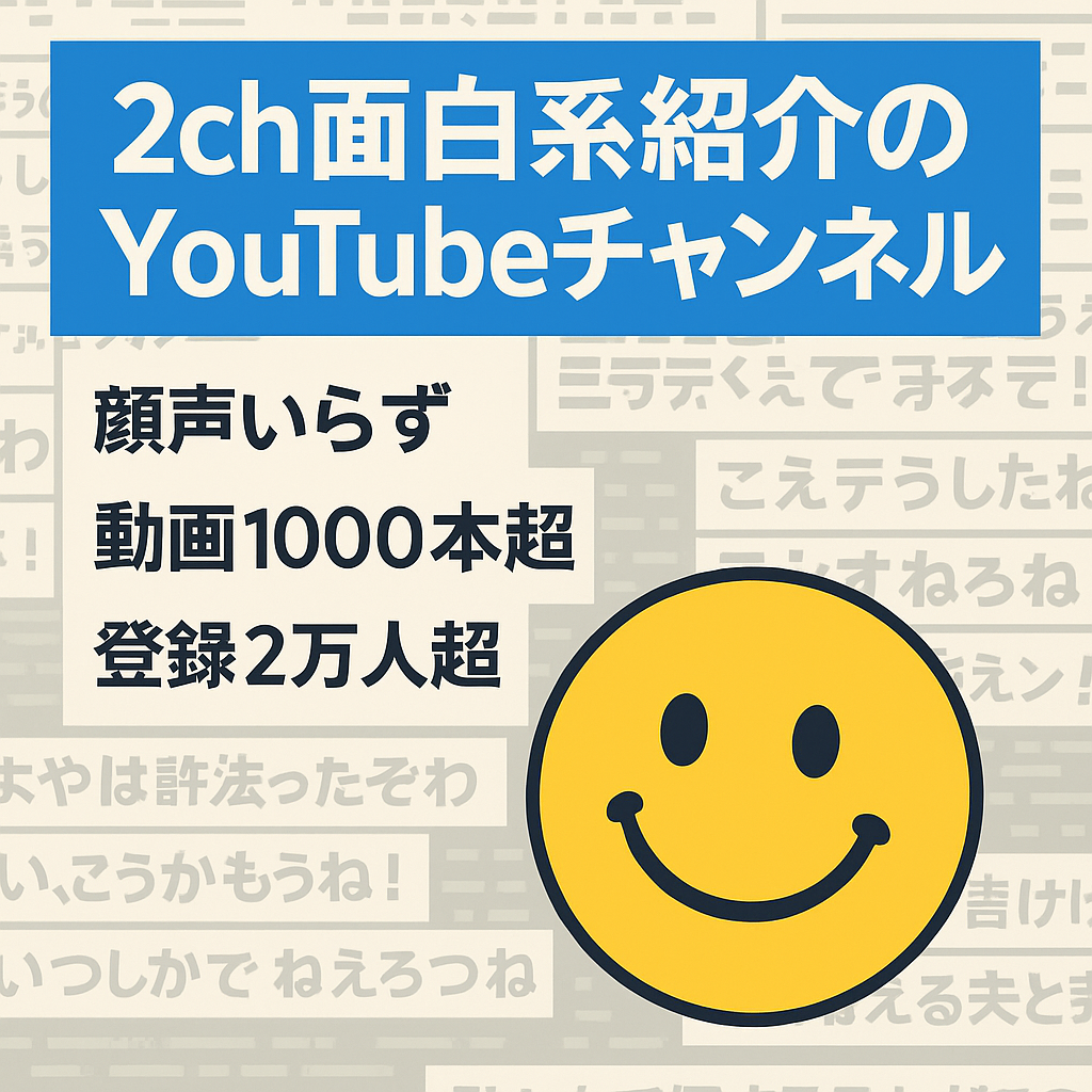 【収益化済み！登録者20000人以上！】2ch面白系紹介チャンネル【フル外注可能】