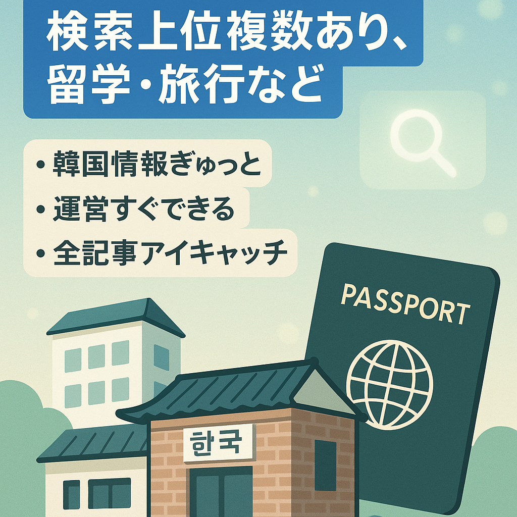 【韓国系ポータルサイト】検索上位複数あり、留学・旅行など