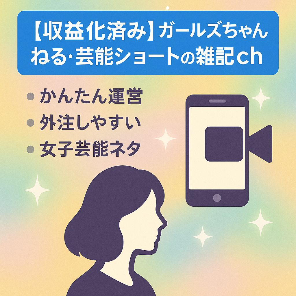 【収益化済み】ガールズちゃんねる・芸能ショートの雑記ch