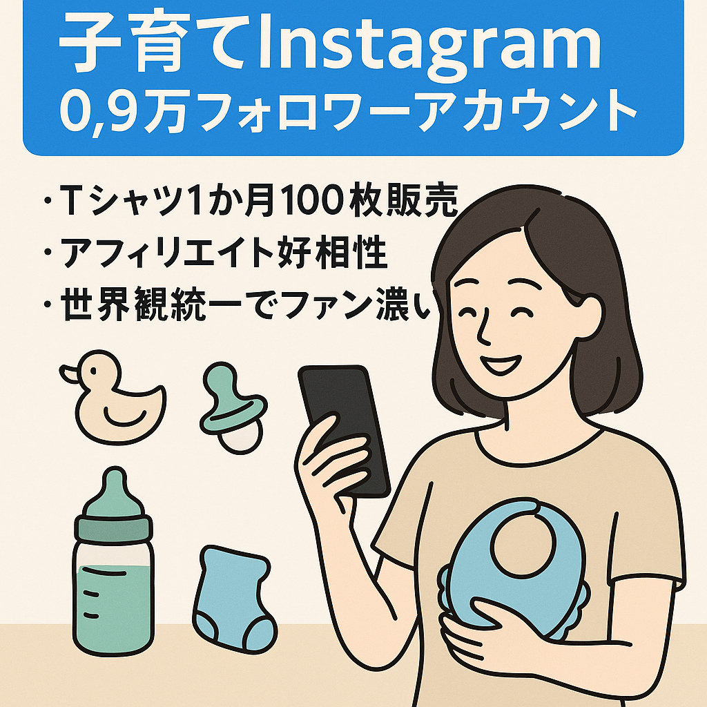 【Instagram子育て0.9万人】0〜3歳ママ向けアカウント
