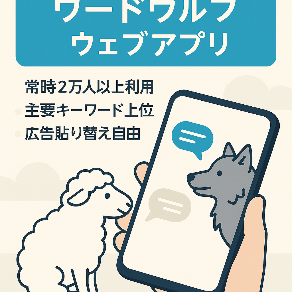 2.2万人以上が遊ぶワードウルフのウェブアプリ。離れていてもオンラインで遊ぶことが可能。