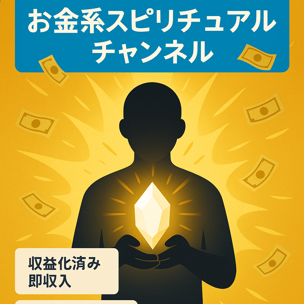 【収益化済み・属人性なし・知識なしOK】放置で稼げるお金系スピリチュアルch【登録者7500人】