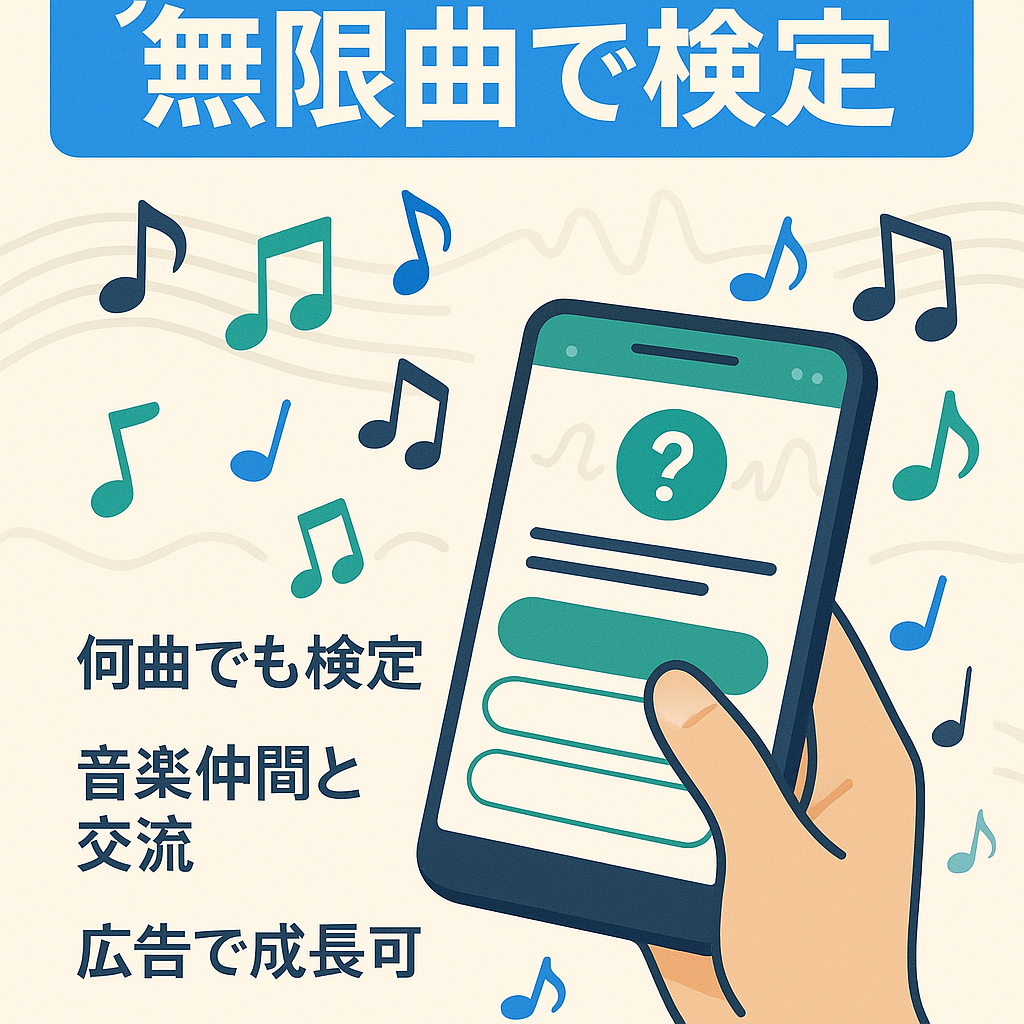【音楽検定サイト】アップルミュージックの無料視聴を利用して楽曲検定ができる！