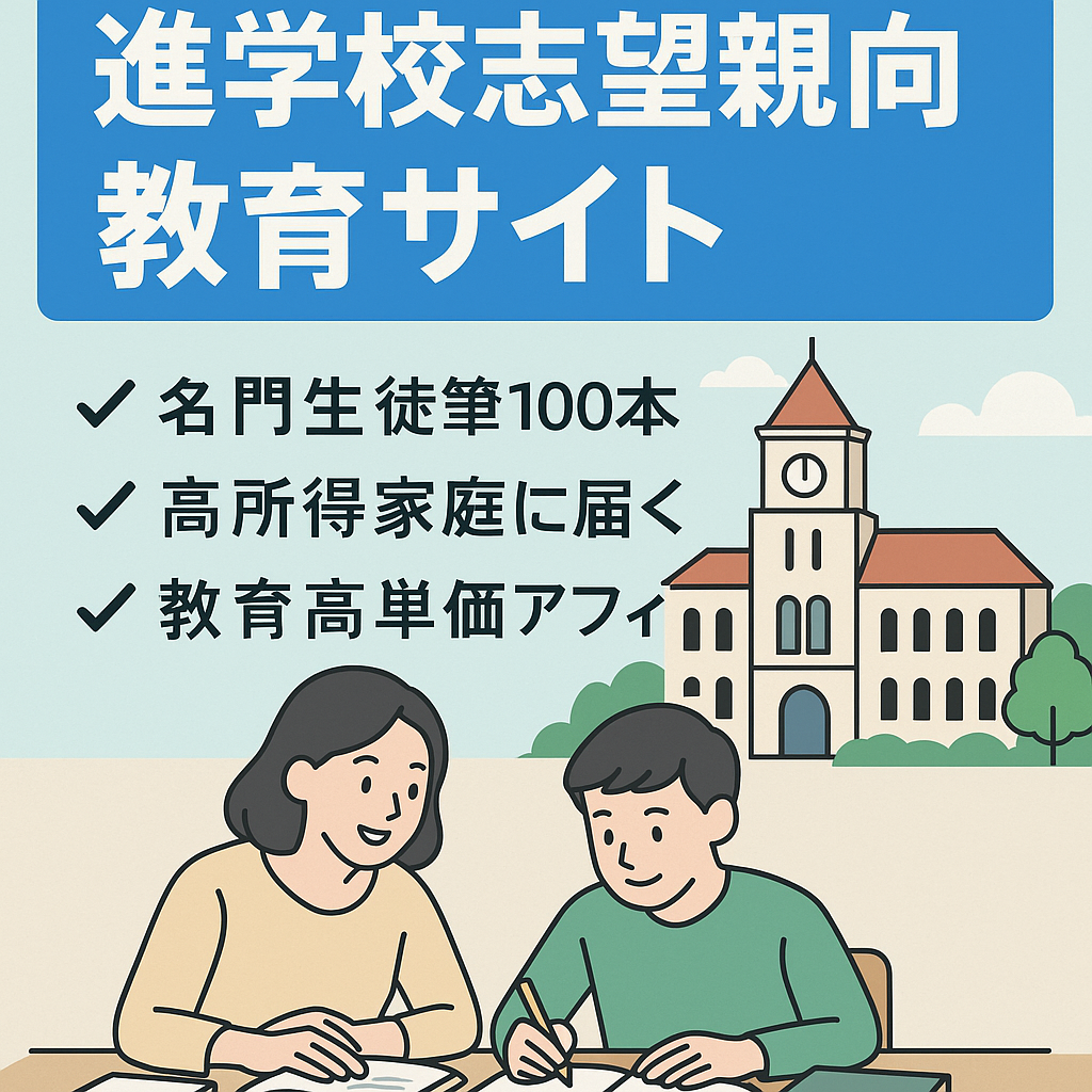 【超優良コンテンツ多数】首都圏有名進学校を目指す親向け教育サイト