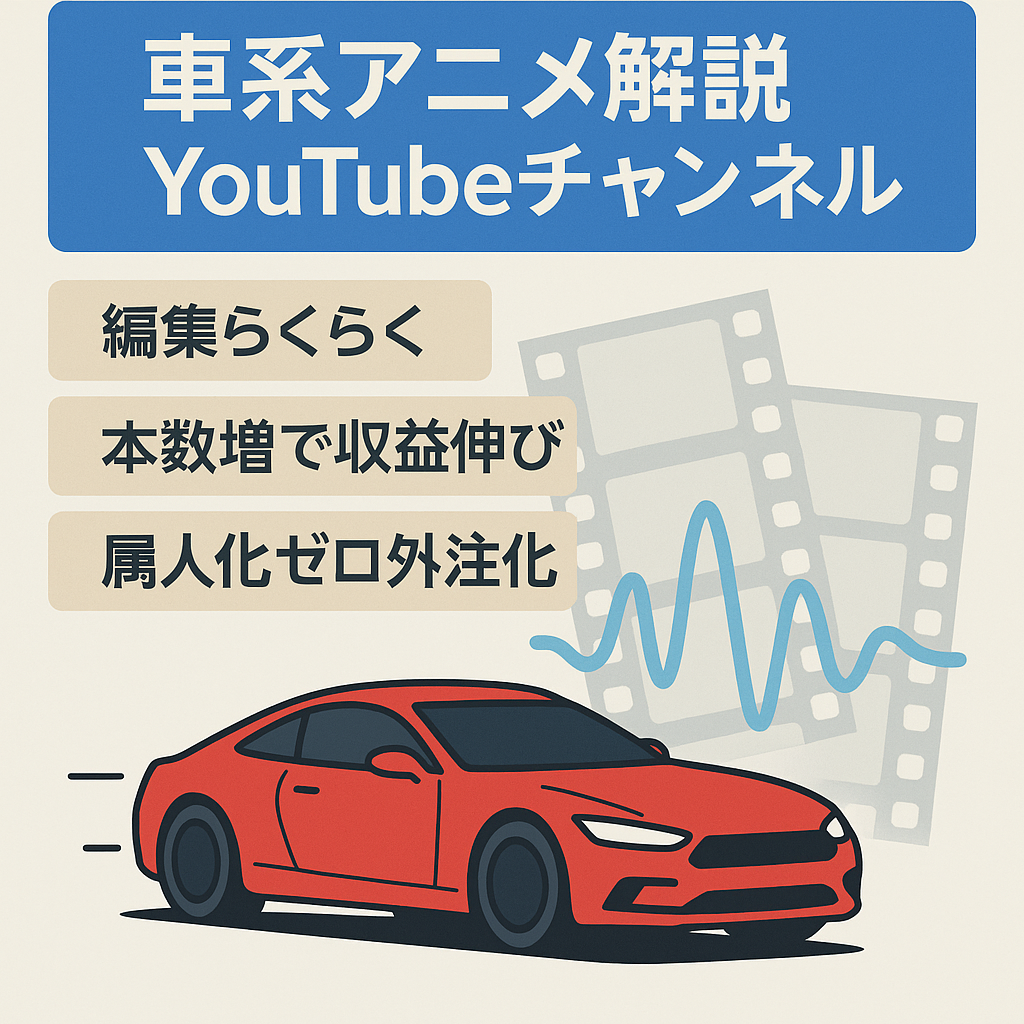 【2023年広告収益219万&登録者数1.6万人】車系アニメ解説チャンネル