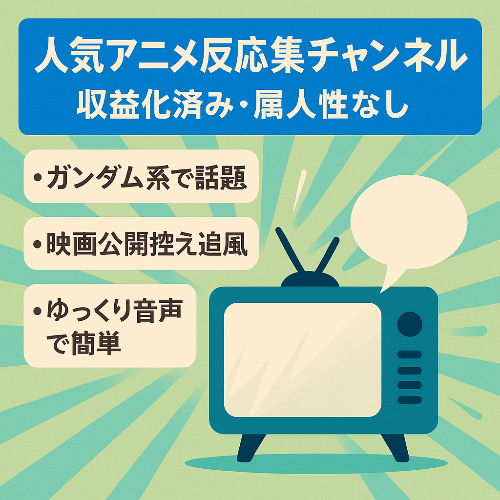 【人気アニメ考察・反応集】属人性無し収益化済みチャンネル