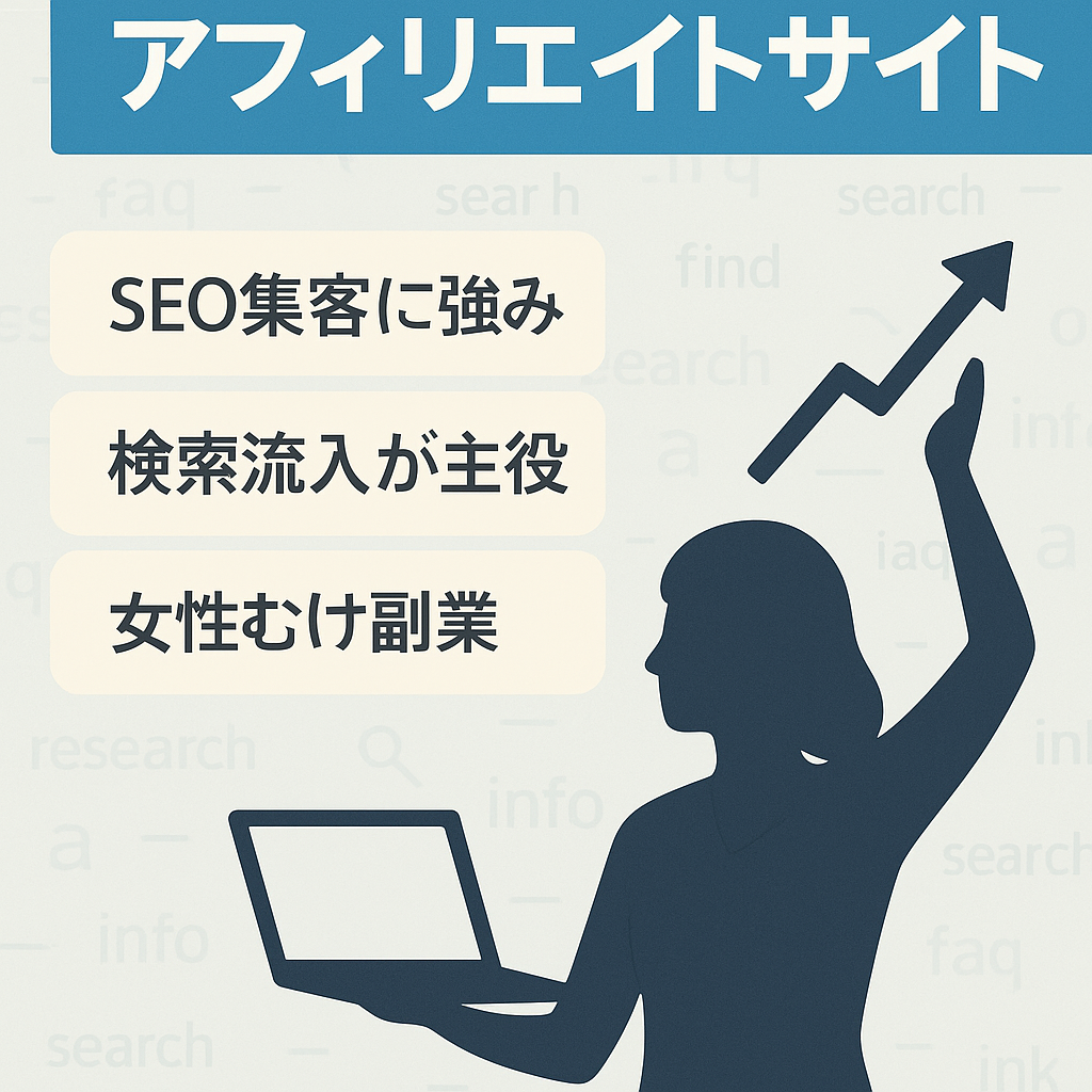 チャットレディのアフィリエイトサイト【検索流入メイン】